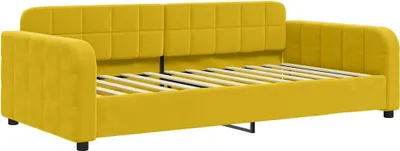 Obrázek produktu pro vidaXL Lehátko s matrací žluté 100x200 cm Velvet