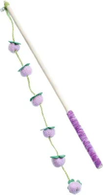 Productafbeelding van Katten Hengelspeelgoed - Katten Teaser - Spelen en Beweging - Fruitvormig Ontwerp - 399 cm - Paars
