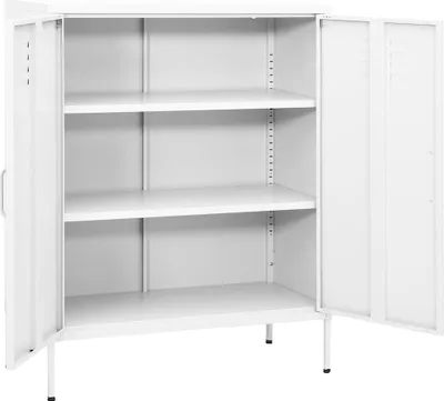 Obrázok produktu pre vidaXL Úložná skriňa biela 80x35x101,5 cm Oceľ