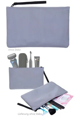 Produktbild von Kosmetiktasche Schminktasche Damen Herren Kinder Mini Kulturtasche Mäppchen Sport Tasche Barber Shaving Beutel Elephant One Pouch Bag 13112 Grau +b