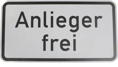 Produktbild von ORIGINAL Verkehrszeichen 1020-30 " Anlieger frei " 330 x 600 Schild 1020 RA1 nach StVO und RAL-Gütebedingungen Verkehrsschild Straßenschild Zusatzschild Hinweischild Schild Verbotsschild