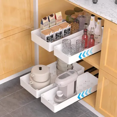 Produktbild von Ausziehbarer Schrankorganisator - Optimieren Sie Ihre Lagerung - 1 Stück - 40 x 26 cm