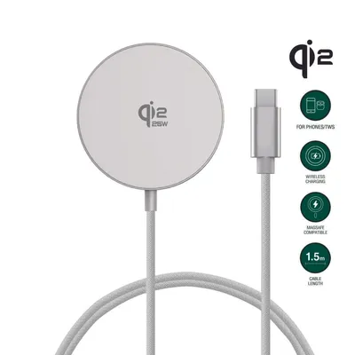 Zdjęcie produktu dla 4smarts 541709, Wewnętrzna, USB, 15 V, Bezprzewodowe ładowanie, 1,5 m, Biały