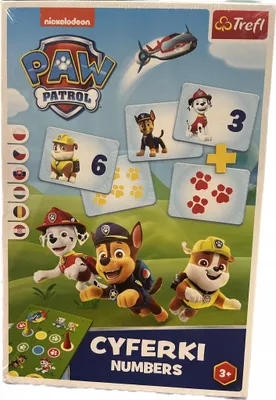 Produktbild von Trefl Paw Patrol Ziffern Lernspiel Brettspiel