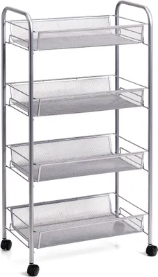 Obrázek produktu pro Univerzální police Zeller-Troll, kov, 42,5x26x83,5 cm, šedá
