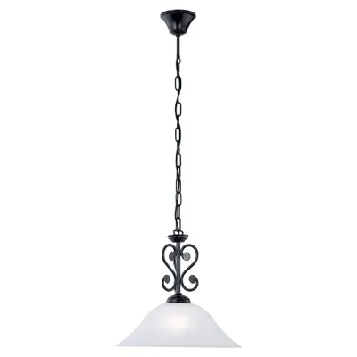 Produktbild von Eglo MURCIA, Wohnzimmer, Schwarz, Weiß, Glas, Stahl, E27, 60W, 220-240V