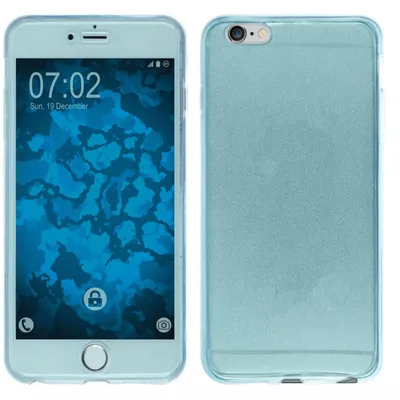 Produktbild von PhoneNatic Case kompatibel mit Apple iPhone 6s / 6 - hellblau Silikon Hülle 360° Fullbody Cover