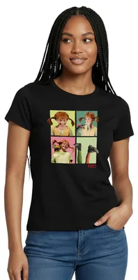 Produktbild von Spreadshirt Pippi Langstrumpf Portraits Von Pippi Frauen T-Shirt, L, Schwarz