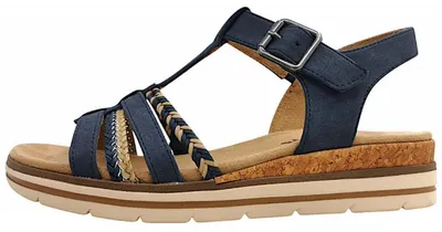 Image de Relife  Chaussures pour femmes Sandales plates bleues Loisirs, pointure : 40 EU
