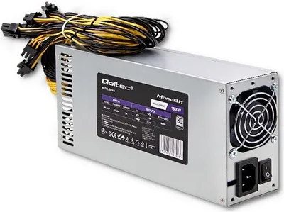 Zdjęcie produktu dla QOLTEC 50349 Zasilacz PCI-E 1800W 80 Plus Platinum Gaming Miner
