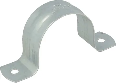 Produktbild von tecuro Befestigungsschelle Ø 32-34mm, zweilaschig, verzinkt - für Rohre & Schläuche