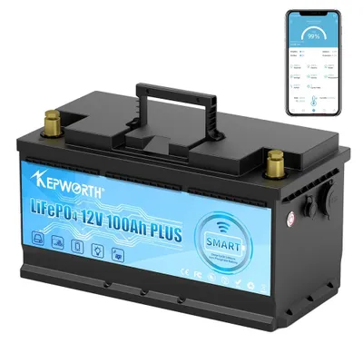 Zdjęcie produktu dla akumulator litowo-żelazowo-fosforanowy 12V, opcje 100Ah/120Ah, wbudowana funkcja ochrony BMS, 12V 100AH BT