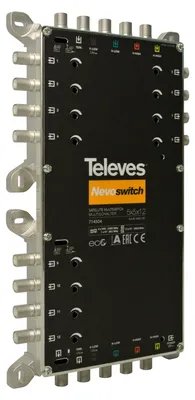 Immagine prodotto di TELEVES multiswitch cast 5 in 12 NEVO cascad. alimentato da ricevitore MS512C