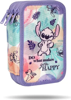 Produktbild von Coolpack Jumper 3 Dreifach-Federmäppchen mit STITCH-Zubehör