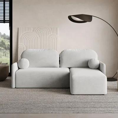 Produktbild von Dekori_Interiors - Ecksofa MALVA mit Bettkasten und Schlaffunktion – moderne Eleganz und funktionaler Komfort (WIND 84)