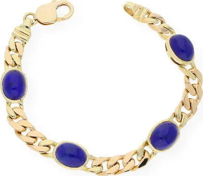 Produktbild von JuwelmaLux Armband 585 mit Lapislazuli 19 cm JL30-03-0361