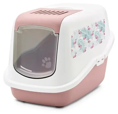 Immagine prodotto di Casetta da giardino per toilette, colore rosa, dimensioni 56x39x38,5 cm