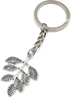Produktbild von Onwomania Schlüsselanhänger - "Ranke Baum Blatt" - Metall Glücksbringer ideal als Geschenk z.B. für den besten Freund, die beste Freundin, Mama