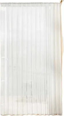 Produktbild von Gardinen Store Voile mit Kräuselband, 145x300, Weiß 610011