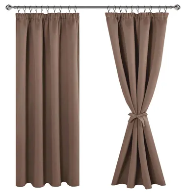 Immagine prodotto di Tende oscuranti - Termiche - Occhielli - 140 x 200 cm - Cachi - Set da 2
