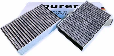 Image de Filtre à charbon actif PURERO pour Miele DKF 31-P Active Air Clean Filter table de cuisson (2 pièces)