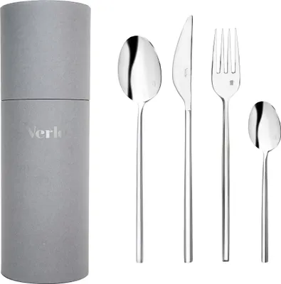 Image de KADO Set de 24 couverts avec boîte – Set de couverts haut de gamme en acier inoxydable, design élégant pour la cuisine et la table