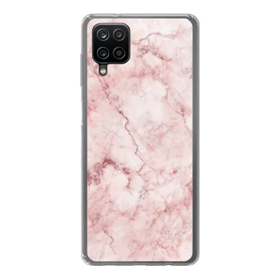 Produktbild von MuchoWow® Handyhülle Schutzhülle Hülle für Samsung Galaxy A12 Marmor - Rosa - Luxus Silikon Softcase Handy Hülle - Bild