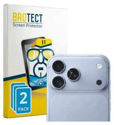 Produktbild von 2x Für Apple iPhone 18 Pro Max (NUR Kameraschutz) Schutzfolie BROTECT Displayschutz Display Schutz Folie Klar Transparent