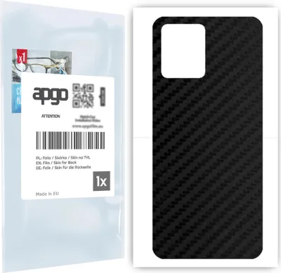 Produktbild von apgo Rückseite Schutzfolie für Realme 8 -  Hinten Schutzfolie Carbon, Rückseite Folie schützt vor Kratzern und Fingerabdrücken