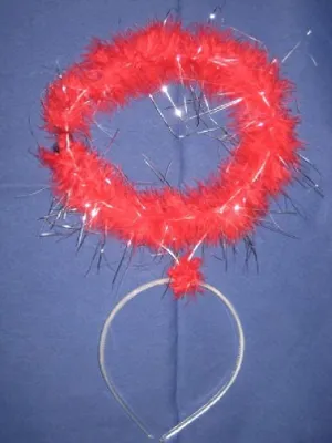 Produktbild von Fu742053 rot mit Glitterfäden Teufels Haarreif