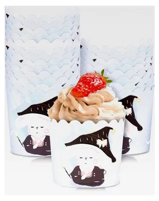 Produktbild von 100 Stück Papier Muffinförmchen, Bunte Mini Muffins Papierförmchen für Cupcakes, Muffinform Papier Muffin Förmchen für Hochzeiten, Partys und Geburtstage