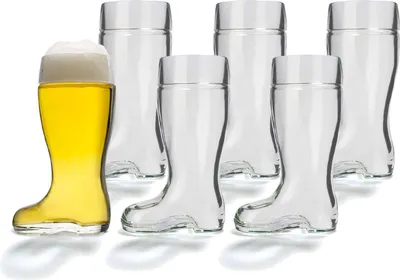 Produktbild von Stölzle Bierstiefel Glas 125cl Füllstrich 1000ml Packung 1 Stück