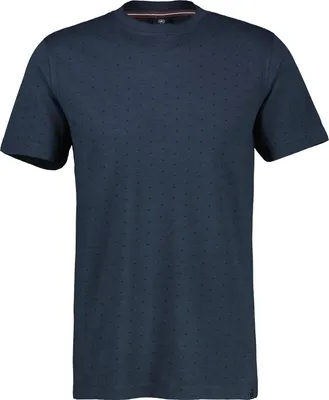 Produktbild von LERROS T-Shirt mit Rundhalsausschnitt und Minimalmuster aus Piqué-Gewebe
