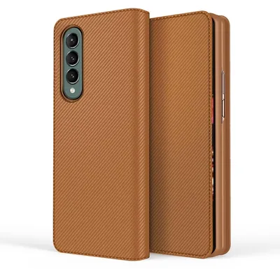Immagine prodotto di Samsung Galaxy Z Fold4 5G Carbon Leatherette Custodia per cellulare Custodia Cover Case