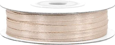 Produktbild von Satinband 3mm x 50m Rolle Sand Beige
