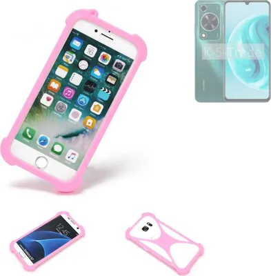 Produktbild von K-S-Trade Handy Hülle kompatibel mit Huawei Enjoy 70 Pro Schutz Hülle Bumper Silikon Schutz Hülle Cover Case Silikoncase Silikonbumper TPU Softcase