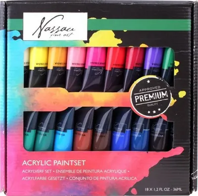 Obrázok produktu pre Sada farieb Nassau 18 farieb 36 ml Nassau (2450701)
