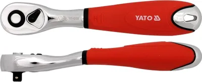Obrázek produktu pro Yato YT-0733, Chrom Vanadová ocel, 1 kusů, Černá, Chrom, Červená, Černá, Červená, 1/4", 6.3 mm
