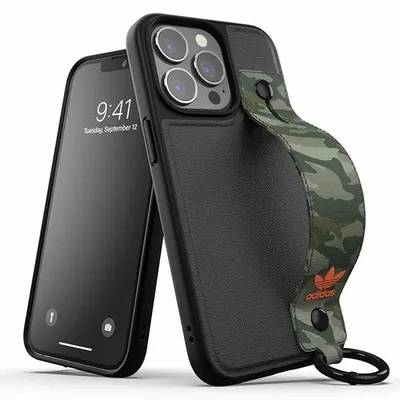 Obrázok produktu pre Etui Adidas alebo puzdro s remienkom na ruku pre Iphone 13 Pro /13 Czarno-Zielony/Black-Green 47111