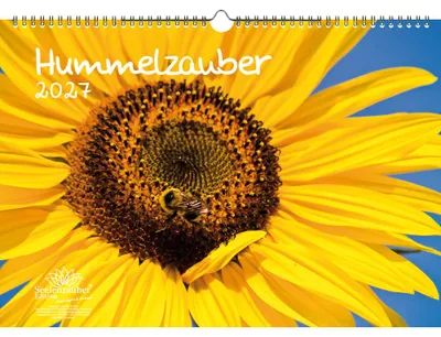Produktbild von Hummelzauber DIN A3 Kalender für 2027 Hummeln - Seelenzauber