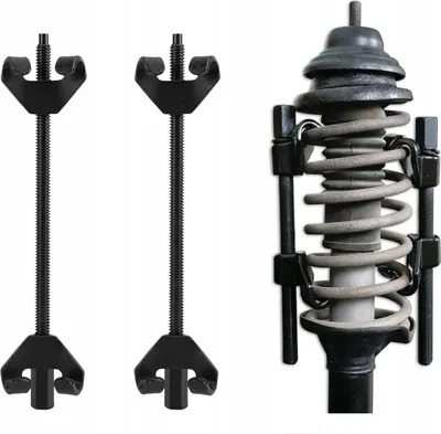 Produktbild von LUXTOM | Auto Federspanner, Set, 410mm, Tuning, Montagespanner Werkzeug, Tieferlegung Federbeine, Fahrwerksfeder, Stossdämpfer