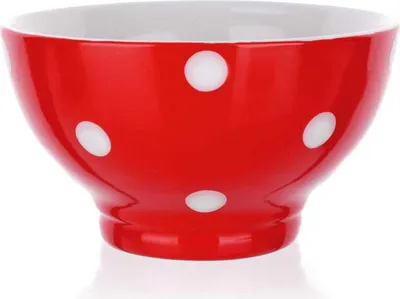 Immagine prodotto di Ciotola in Vetroceramica 13 cm, rossa con puntini
