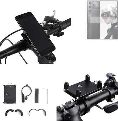 Produktbild von K-S-Trade Handyhalterung für das Fahrrad kompatibel mit Nubia Redmagic 9 Pro Halter Lenkstange Fahrradhalterung Motorrad Bike Mount Befestigung