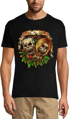 Produktbild von Herren Grafik T-Shirt Bis zum Tod - Gruselige Totenköpfe – Until The Death - Scary Skulls – Öko-Verantwortlich Vintage Jahrgang Kurzarm Lustige Druck