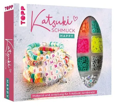 Produktbild von Katsuki Schmuckset mit Buchstabenperlen - Happy
