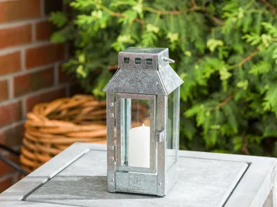 Produktbild von A2 Living Allwetter Laterne Micro Verzinkt klein 22 cm Metall Outdoor wetterfest
