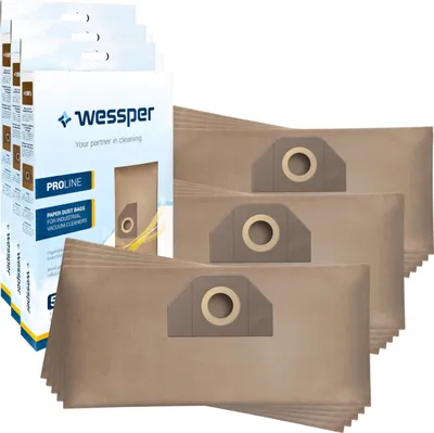 Produktbild von 15x Worki do odkurzaczy Wessper pasujące do Kärcher 6.959-130.0, do Karcher WD 3.200, WD 3.000, WD 3, 6.959-310, MV 3