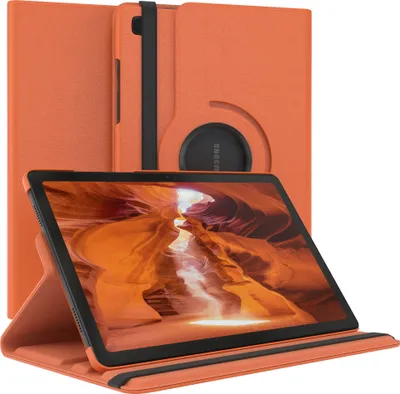 Produktbild von EAZY CASE - Tablet Hülle für Samsung Galaxy Tab A7 Schutzhülle, Tablet Case 360° drehbar in Orange