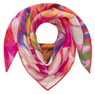 Produktbild von Codello (122) 3ER PACK - PRINTED SQUARE SILK MOM rot-70X70CM RED2 RED2 70/70CM