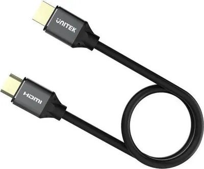 Zdjęcie produktu dla UNITEK C138W, 2 m, HDMI Typu A (Standard), HDMI Typu A (Standard), Kompatybilność 3D, 48 Gbit/s, Czarny, Szary